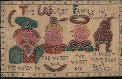 The Wurst Family Postcard