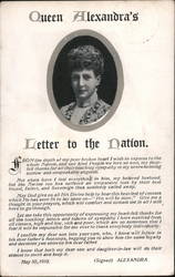 Queen Alexandra's Letter to the Nation Postcard