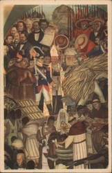 The Reform, Baptism of Indians - Diego Rivera Art Postcard Postcard Postcard