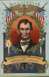 In Memory of the Centennial Anniversary of Abraham Lincoln Postcard