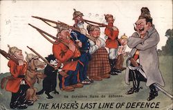 The Kaiser's Last Line of Defense Postcard