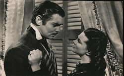 Vivian Leigh,Clark Gable in "Los que el viento se llevó" Actors Postcard Postcard Postcard