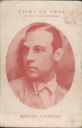 Rodolfo Valentino Actors Postcard Postcard Postcard