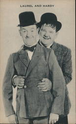 Laurel and Hardy Actors Postcard Postcard Postcard