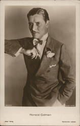 Ronald Colman Actors Postcard Postcard Postcard