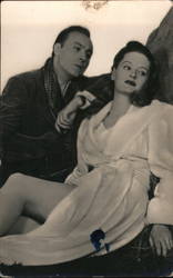 Charles Boyer,Alexis Smith Postcard