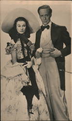 Vivian Leigh,Leslie Howar in "Lo que el viento se llevó" Postcard