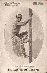 Douglas Fairbanks in The Thief Of Bagdad Actors Postcard Postcard Postcard