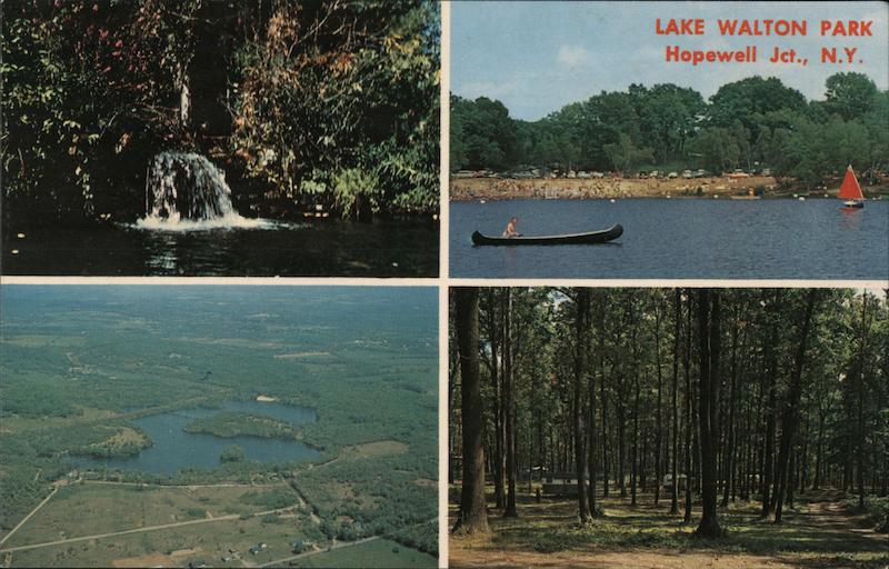 Lake Walton Park Hopewell Junction, NY Postcard