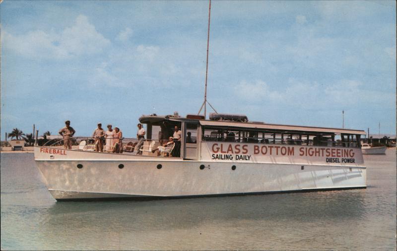 The Fireball, Glass Bottom Sightseeing Boat Key West Florida