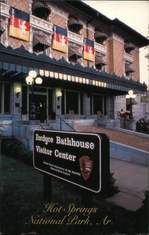 Exterior of Fordyce Bathhouse Visitor Center Hot Springs National Park Arkansas