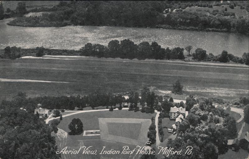 Aerial View Indian Point House Milford Pennsylvania