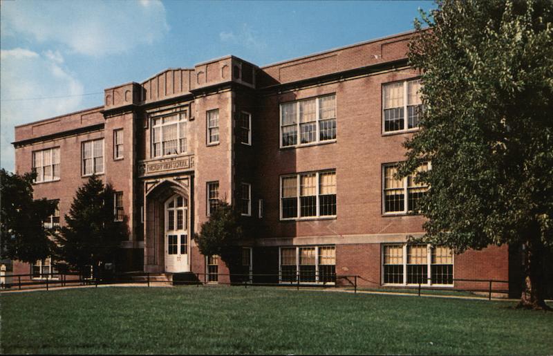 Victory High School Clarksburg, WV Postcard