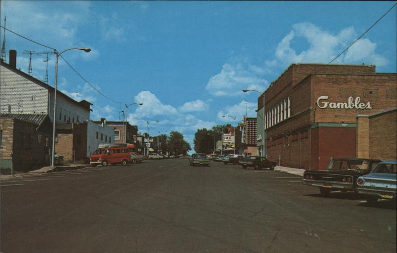 Street Scene Park Falls Wisconsin Don Bingham