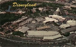 Disneyland Aerial View, Late 1960's/Early 70's Postcard