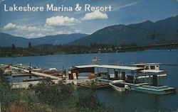 Beautiful Lakeshore Marina & Resort Shasta Lake, CA Peter A. Baccilieri Postcard Postcard Postcard