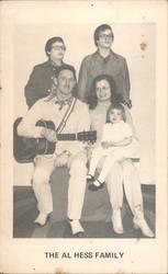 The Al Hess Family Country and Spiritual Singing Postcard