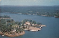 Aerial View of Shangri-La Resort on Lake Ouachita Postcard