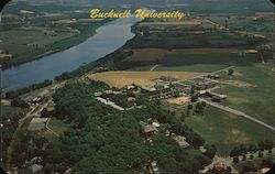 Aerial View of Bucknell University Postcard