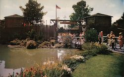 Frontierland Entrance - Disneyland Postcard
