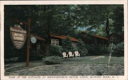 Rhododendron Motor Lodge Blowing Rock, NC Postcard Postcard Postcard