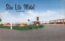 Star lite Motel Carlisle, PA Postcard Postcard Postcard