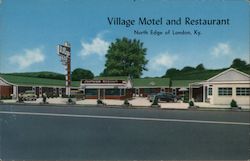 Village Motel & Restaurant Postcard