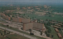 Aerial View of Lawrence Kansas Postcard Postcard Postcard