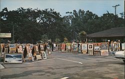 Every Sunday artists from all over exhibit their work Postcard