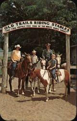 Old Trails Riding Stables Postcard