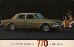 1693 Rambler Classic Six - 770 - 4-Door Sedan Cars Postcard Postcard Postcard