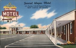 General Wayne Motel Postcard