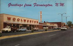 Greetings from Farmington - Woolworth's on Broadway New Mexico Postcard Postcard Postcard