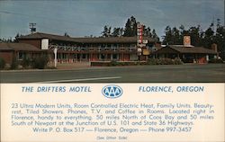 The Drifters Motel Postcard