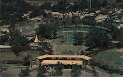 Helicopter View - Six Flags Over Texas Postcard