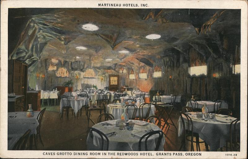 Caves Grotto Dining Room in the Redwoods Hotel Grants Pass Oregon