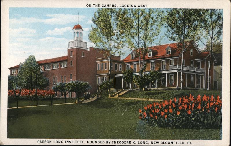 Carson Long Institute Founded by Theodore K. Long New Bloomfield Pennsylvania
