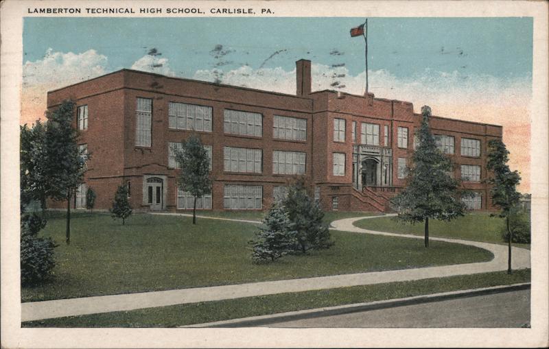 Lamberton Technical High School Carlisle, PA Postcard