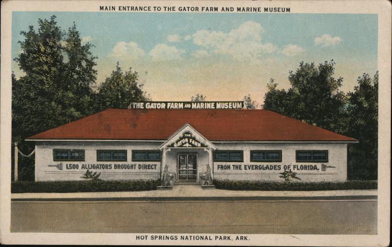 Main Entrance to the Gator Farm and Marine Museum Hot Springs National Park Arkansas