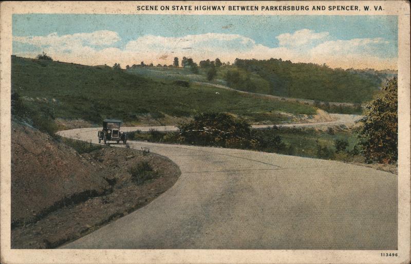 Scene on State Highway Between Parkersburg and Spencer West Virginia