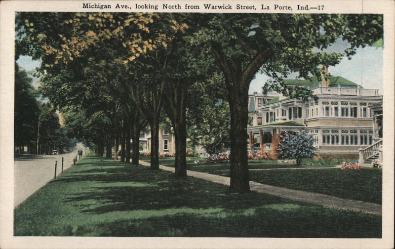 Michigan Avenue, looking North from Warwick Street La Porte Indiana