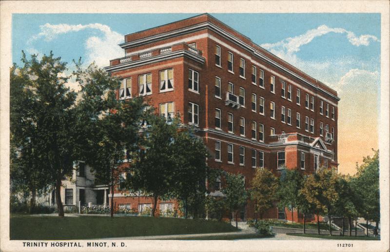 Trinity Hospital Minot, ND Postcard