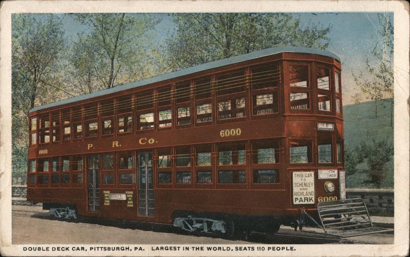 Double Deck Car - Largest in the World, Seats 110 People Pittsburgh Pennsylvania