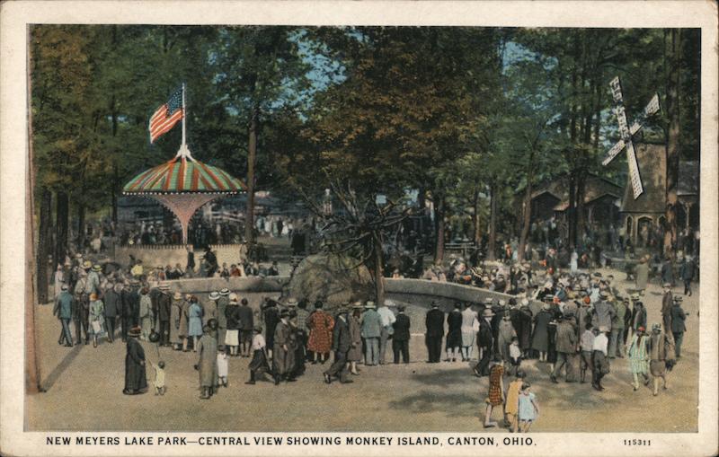 New Meyers Lake Park Monkey Island Canton Ohio
