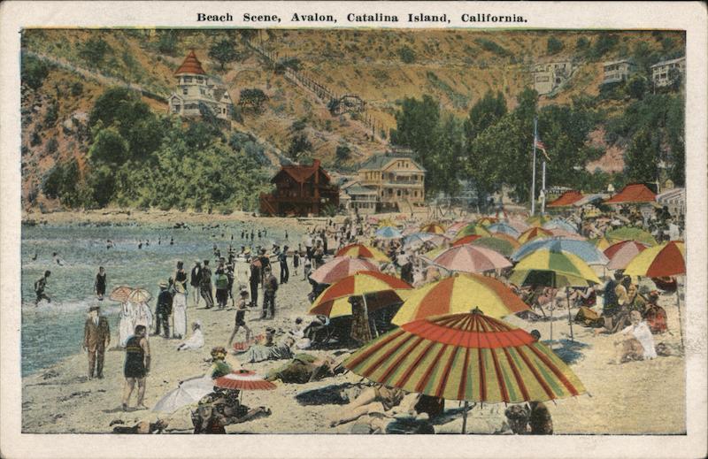 Beach Scene, Avalon Santa Catalina Island California