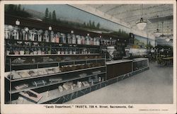 Candy Department, Trust's, K Street Sacramento, CA Postcard Postcard Postcard