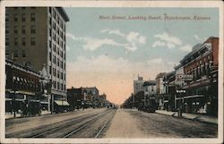 Main Street Looking South Postcard