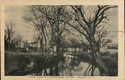 View ALong Pawtucket River Ashaway, RI Postcard Postcard Postcard