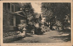 The Home of John Slater and Cottage Row Lily Dale, NY Postcard Postcard Postcard