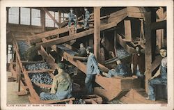 Slate Pickers at Work in Coal Breaker Postcard